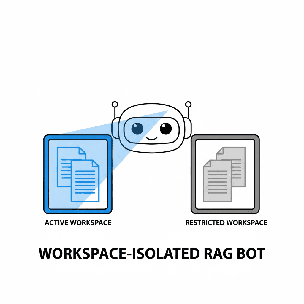 AI RAG Bot chat application screenshot view