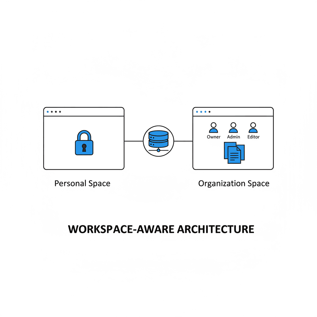 Workspace awareness organization structure screenshot